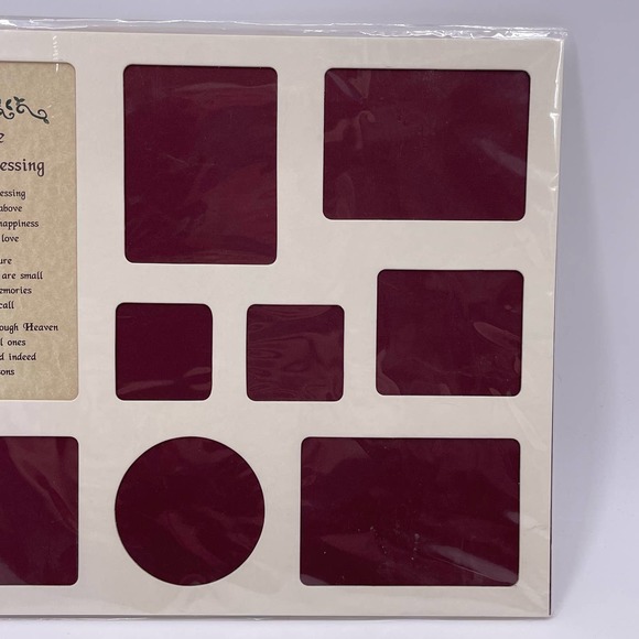 Vintage Sons Are A Special Blessing Poem Photo Mat 11x14 Holds 8 Pictures NEW - Picture 7 of 7